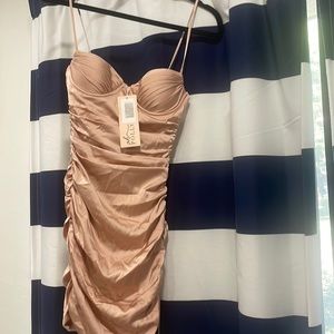 Size UK 6 rose gold dress